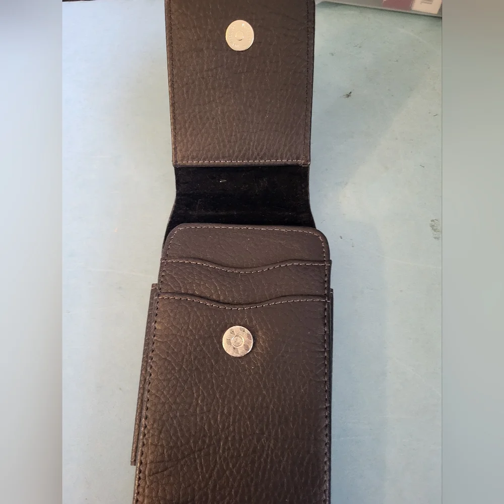 Black Leather Cell Phone Holster #1135-1317
